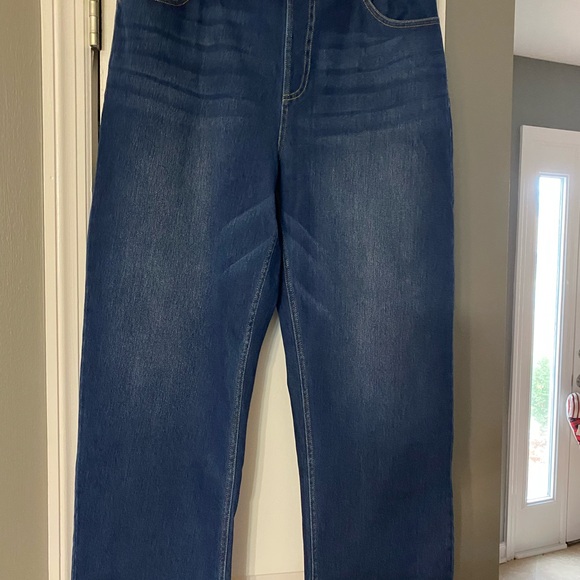 HALARA Women's Straight Jeans in Classic Blue - Picture 2 of 5